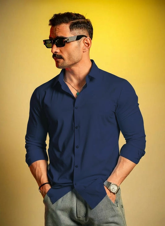 Classic dark Blue Shirt