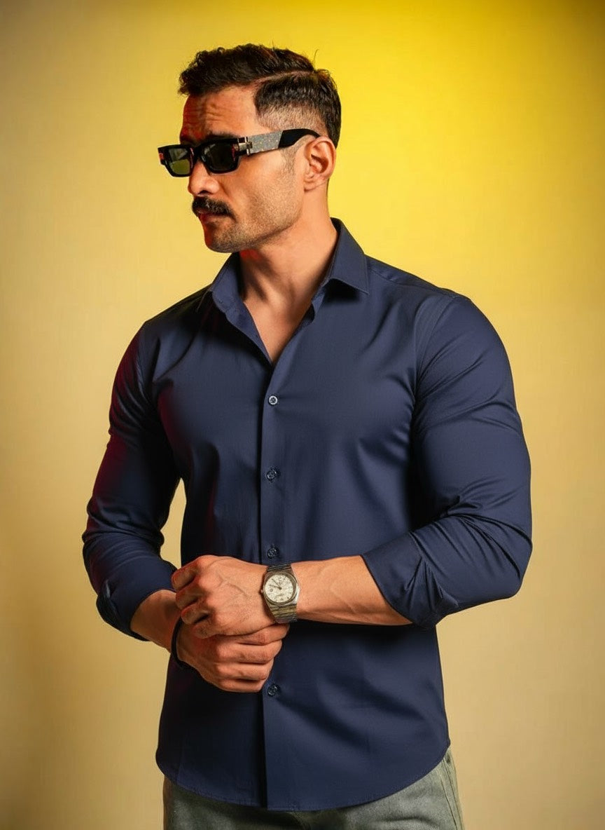 Classic dark Blue Shirt