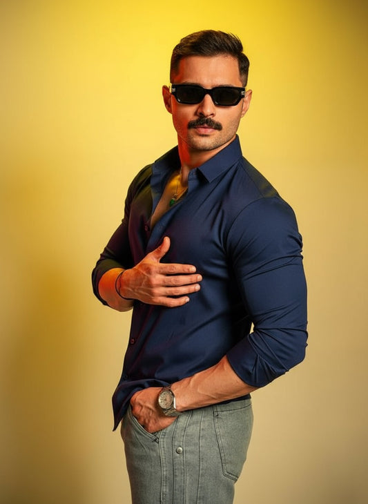 Classic dark Blue Shirt